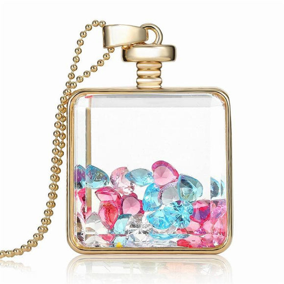 Colourful Glass Box Necklace